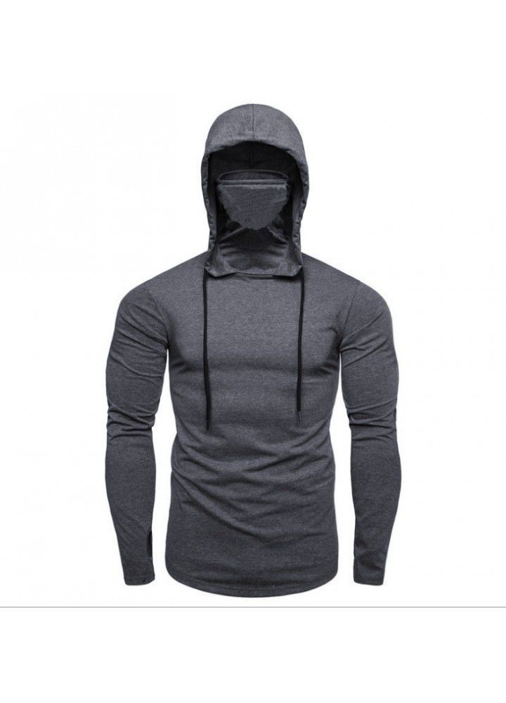 Cross border fitness suit men's peripheral sweater hooded long sleeve T-shirt call of duty men's sweater in Europe and America