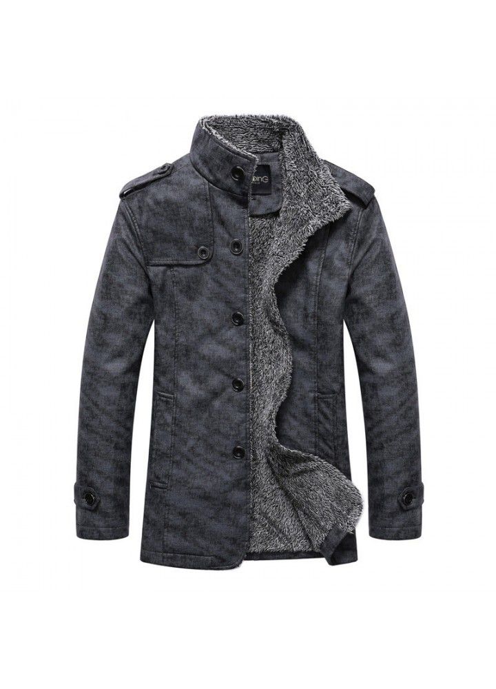 Cross border foreign trade fall / winter 2019 men's large fur integrated Plush Pu fur jacket men's jacket py199