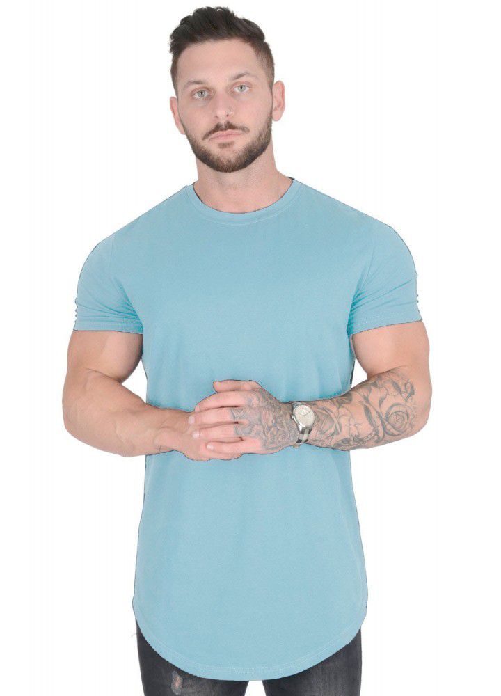 Muscle fitness brothers summer men's sports leisure exercise cotton loose short sleeve T-shirt no logo
