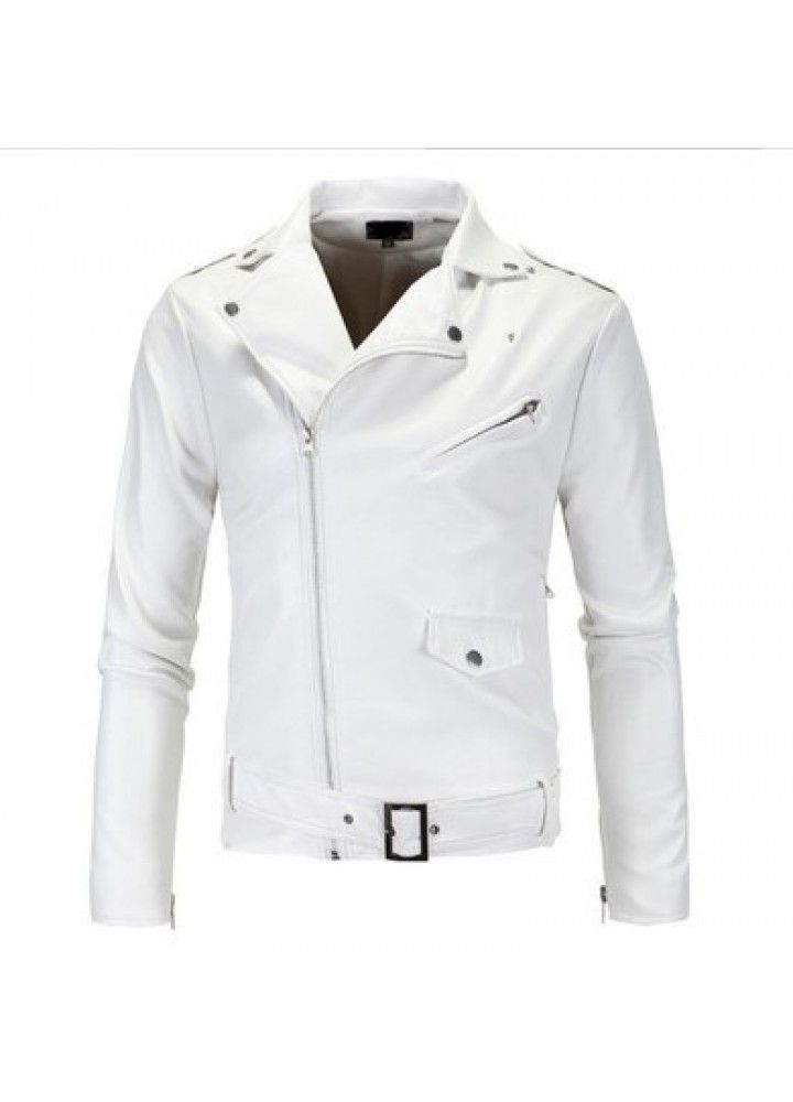 Cross border supply new Korean locomotive slim fit Leather Men's leather jacket British fashion men's leather y82
