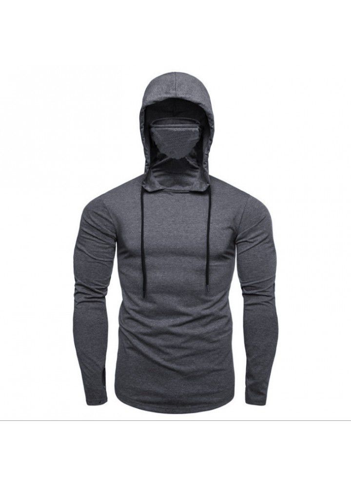 Cross border fitness suit men's peripheral sweater hooded long sleeve T-shirt call of duty men's sweater in Europe and America