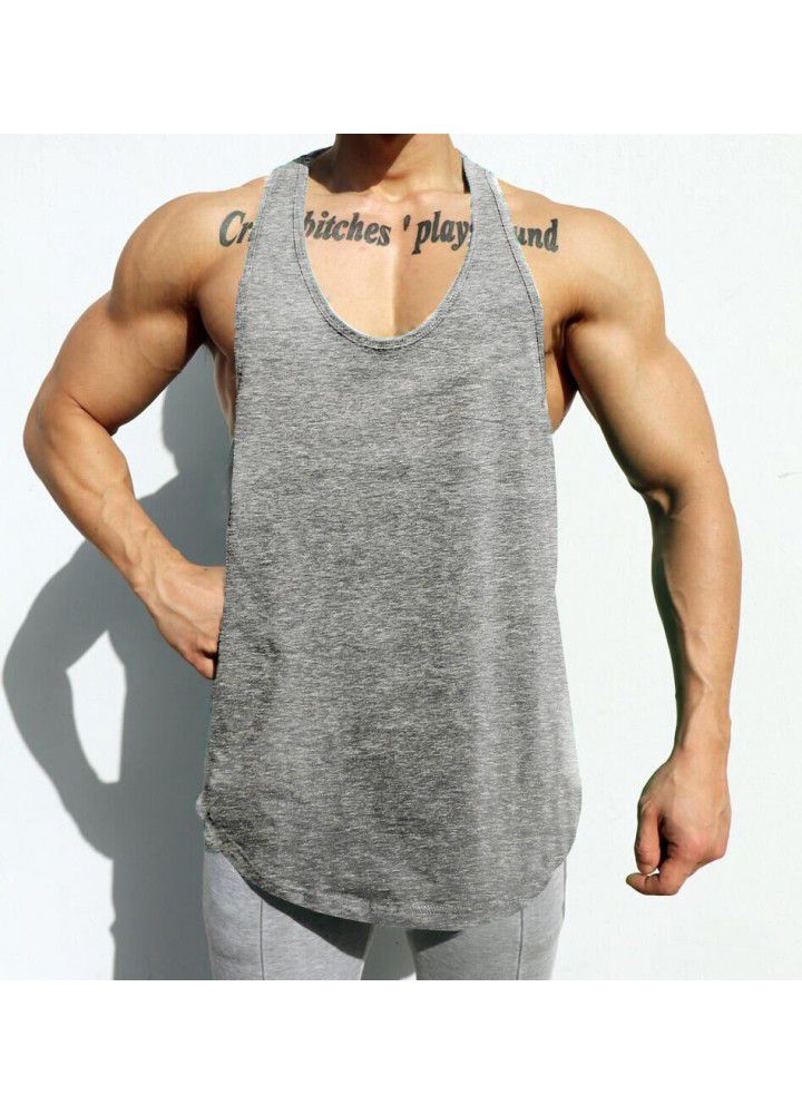 Men's fitness exercise Korean breathable loose vest men's Vest training men's Vest