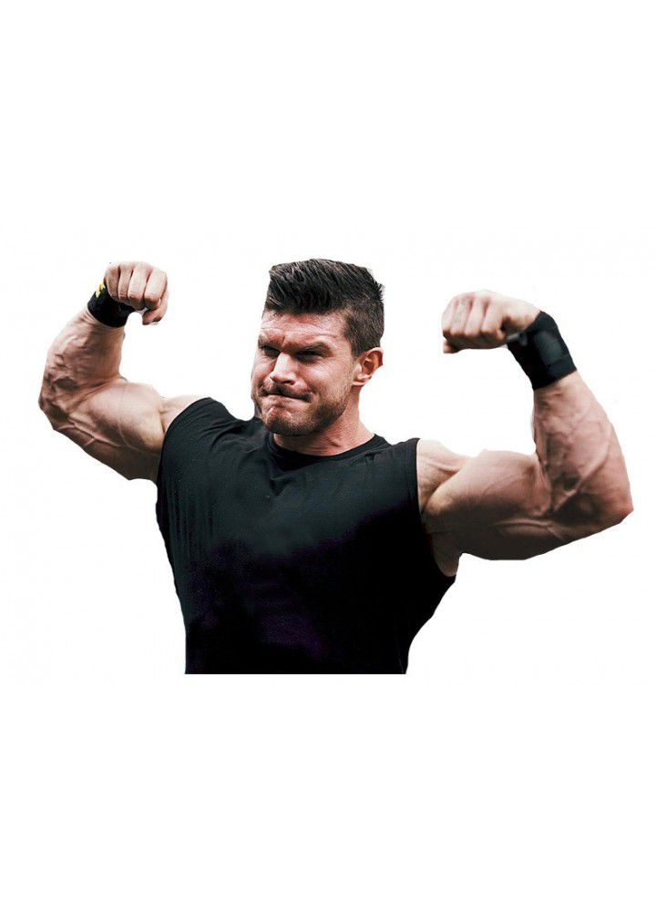 European and American logo free cotton sports vest men's fitness running sleeveless T-shirt