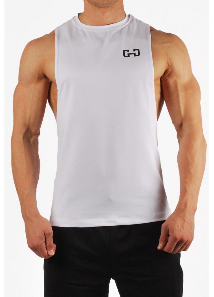 New sleeveless sports men's Vest muscle fitness brothers running sleeveless T-shirt breathable slim training Pullover