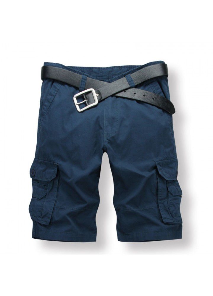 Amazon Europe and America sell pure cotton washing Multi Pocket tooling pants men's pants outdoor pants