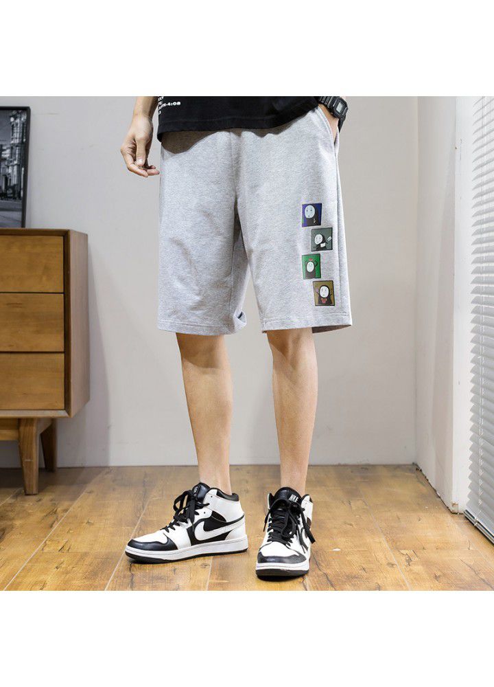Summer new casual shorts men's sports Korean youth fashion brand loose cotton short pants men's fashion