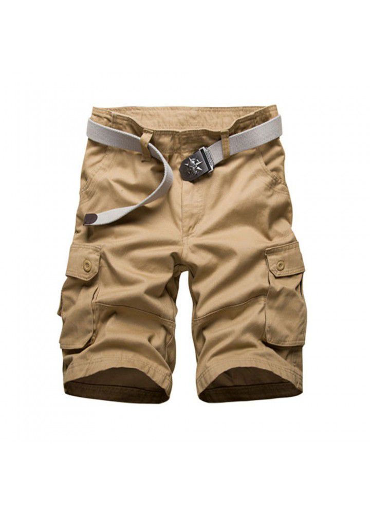 Cross border e-commerce hot selling loose Multi Pocket overalls men's large medium pants casual pants