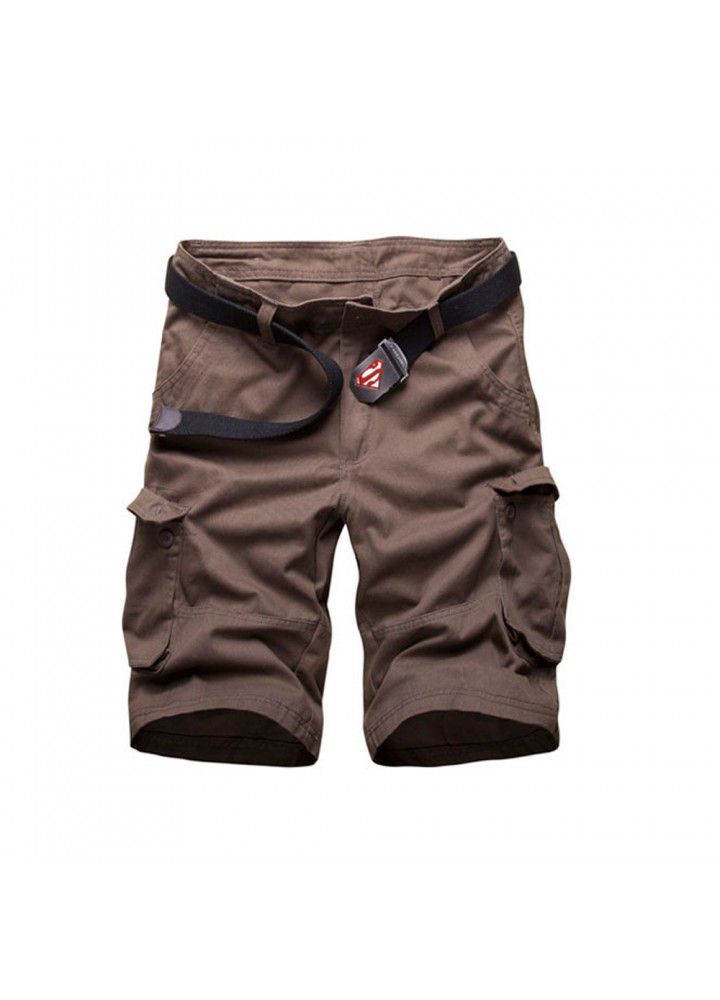 Cross border e-commerce hot selling loose Multi Pocket overalls men's large medium pants casual pants