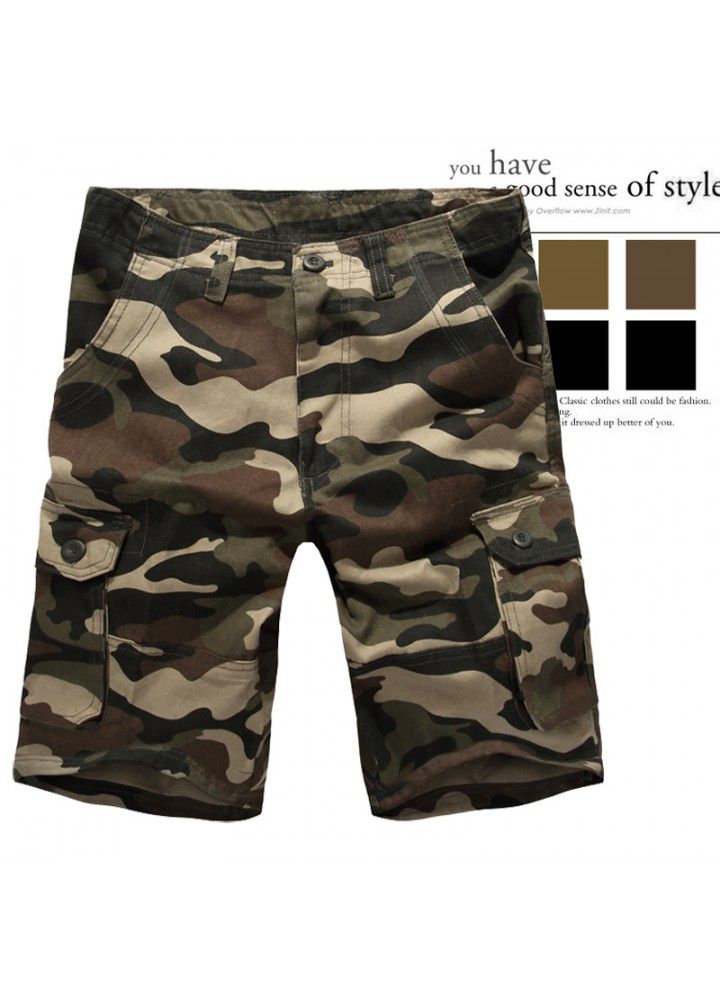 EBay Europe and the United States hot super large fashion multi bag overalls Capris outdoor pants European men's pants