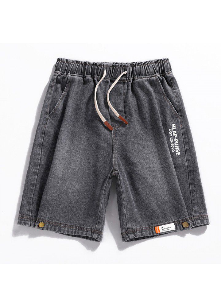 Summer denim shorts fashion Korean loose denim shorts summer Capris denim pants men's short pants fashion