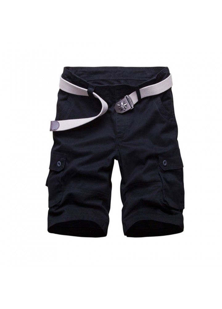 Cross border e-commerce hot selling loose Multi Pocket overalls men's large medium pants casual pants