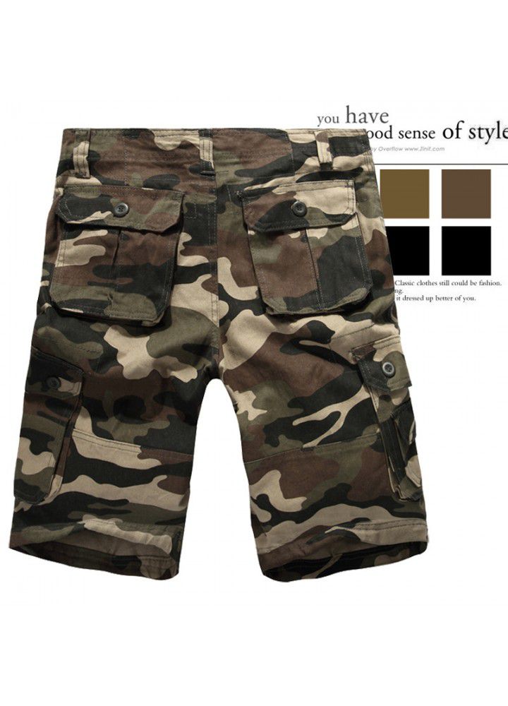EBay Europe and the United States hot super large fashion multi bag overalls Capris outdoor pants European men's pants