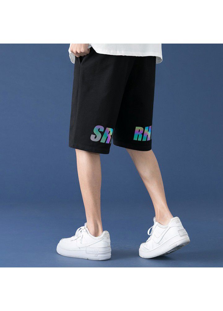 Summer new casual shorts men's sports Korean youth fashion brand loose cotton short pants men's fashion