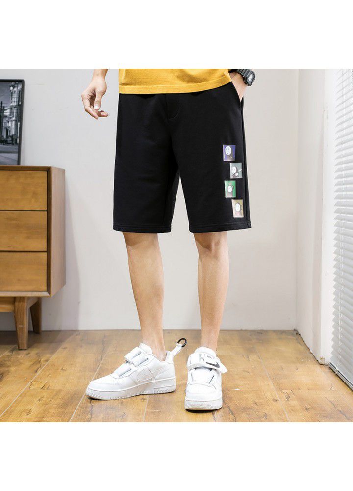 Summer new casual shorts men's sports Korean youth fashion brand loose cotton short pants men's fashion