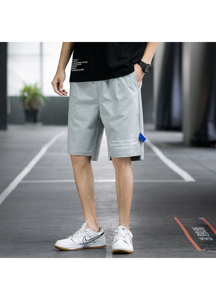 Men's shorts and Capris summer new Japanese street youth casual men's loose plaid pants trend