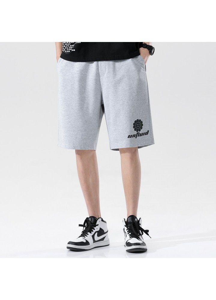 Summer new casual shorts men's sports Korean youth fashion brand loose cotton short pants men's fashion