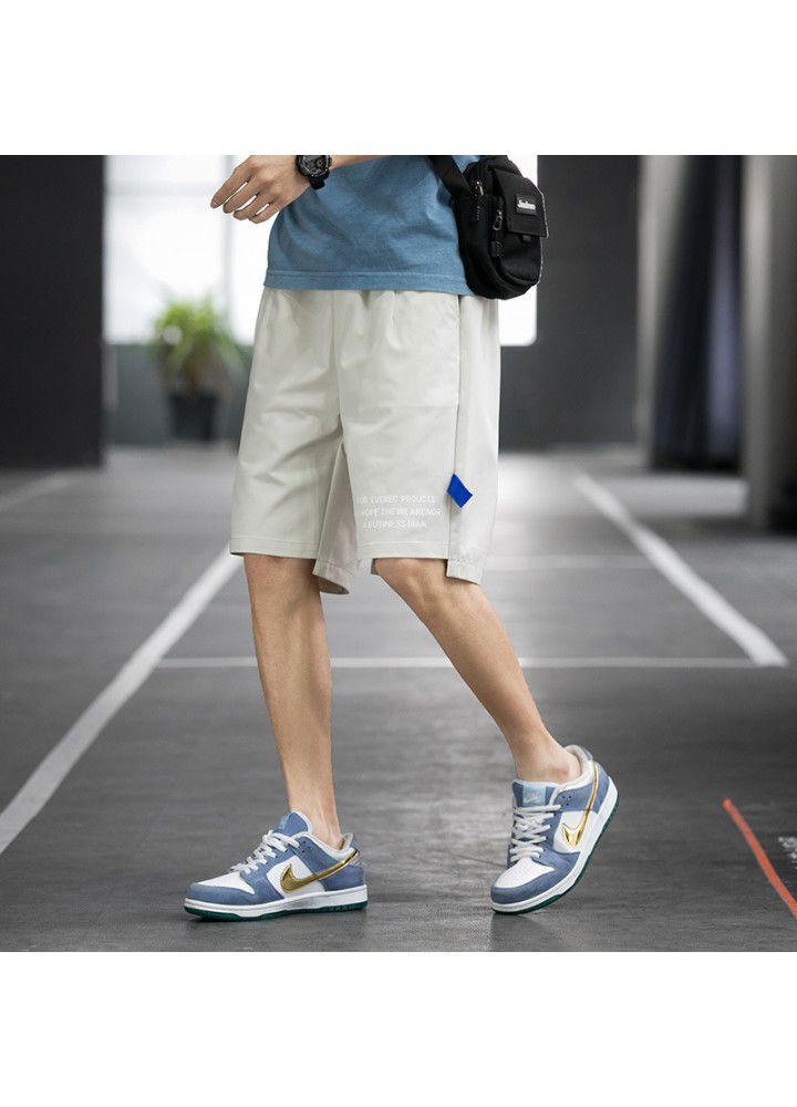 Men's shorts and Capris summer new Japanese street youth casual men's loose plaid pants trend