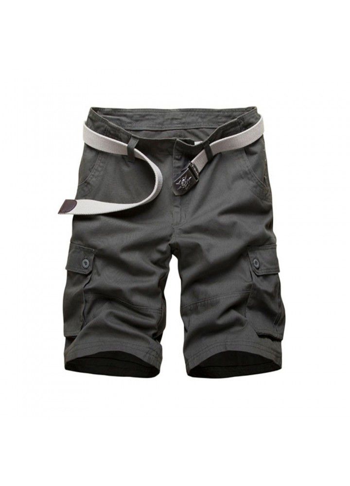 Cross border e-commerce hot selling loose Multi Pocket overalls men's large medium pants casual pants