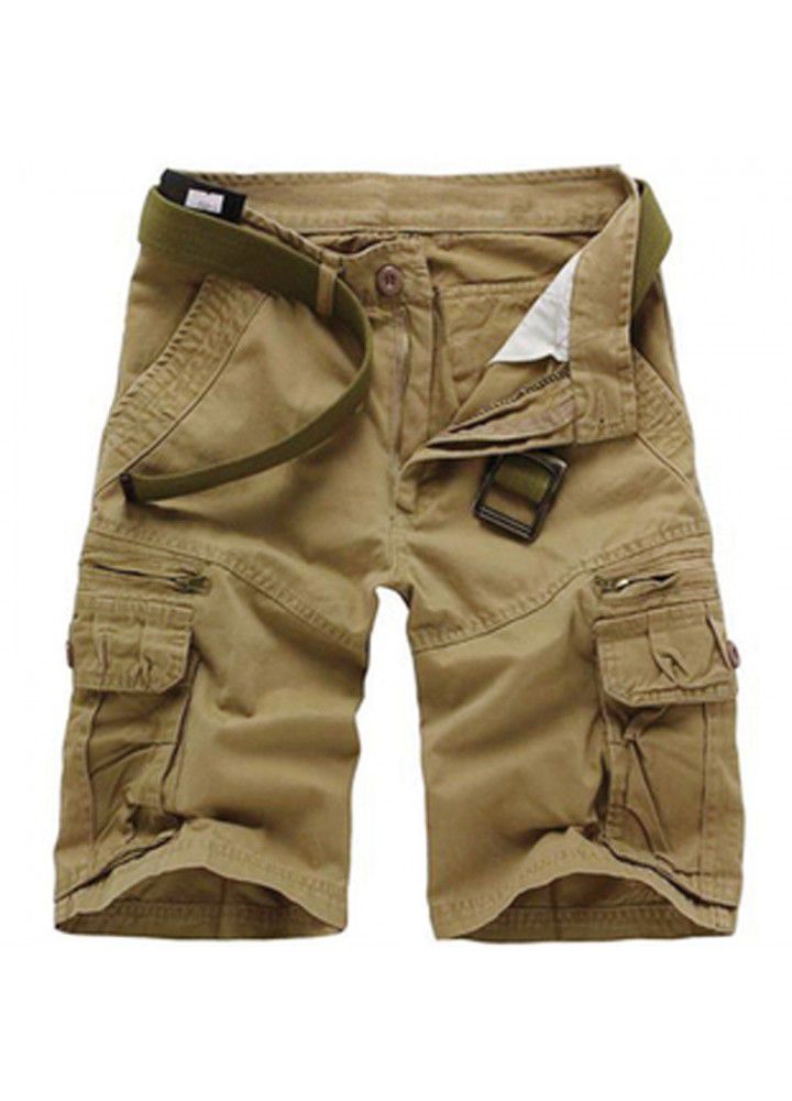 Factory spot wholesale, eBay hot sale, cotton Multi Pocket tooling pants, outdoor Capris, European and American hot sale