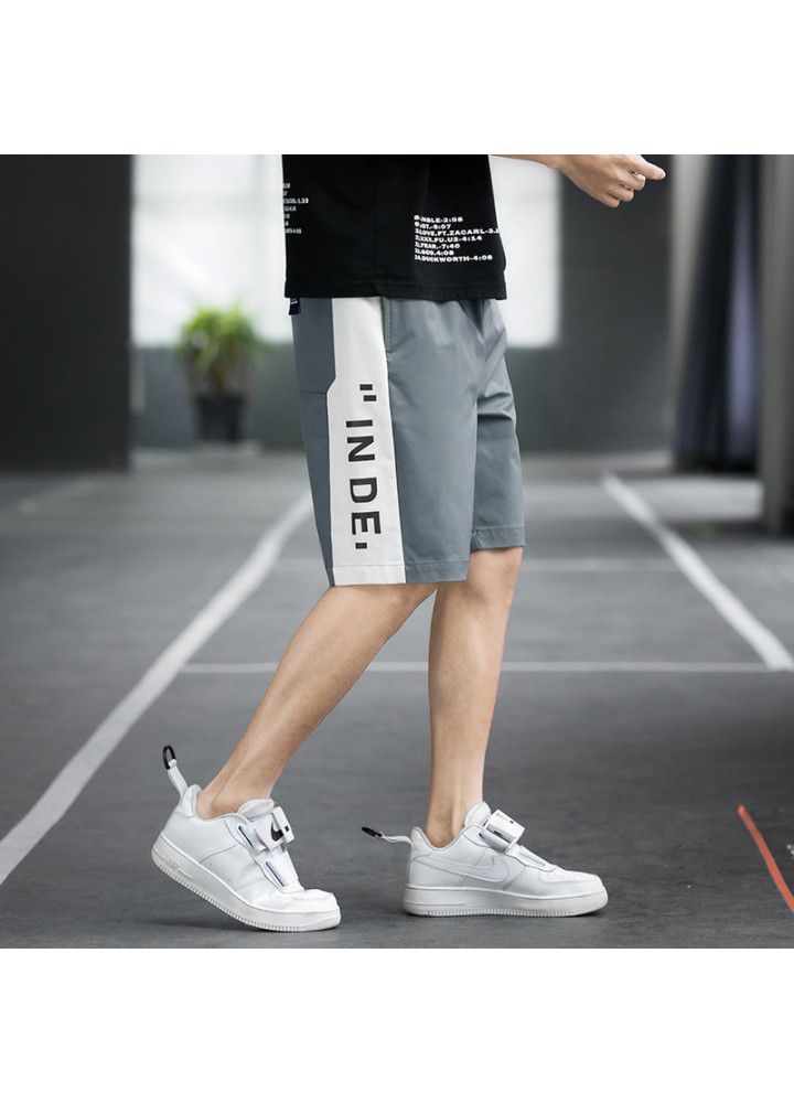 Men's shorts and Capris summer new Japanese street youth casual men's loose plaid pants trend