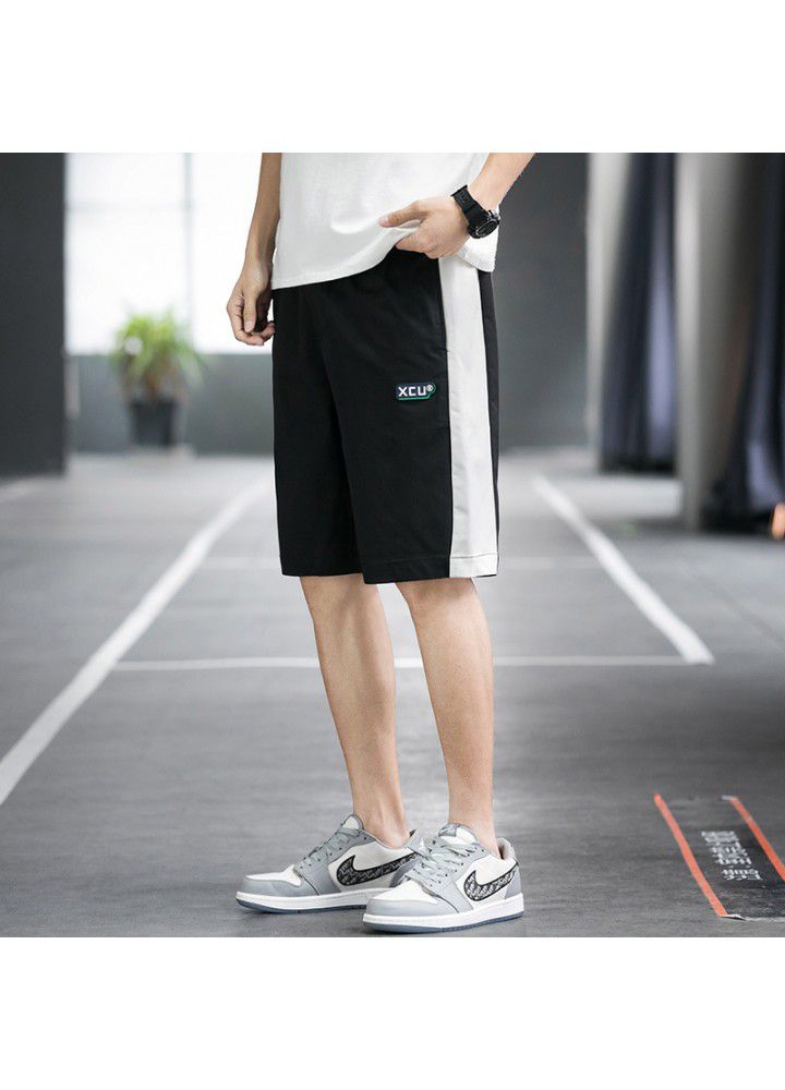 Men's shorts and Capris summer new Japanese street youth casual men's loose plaid pants trend