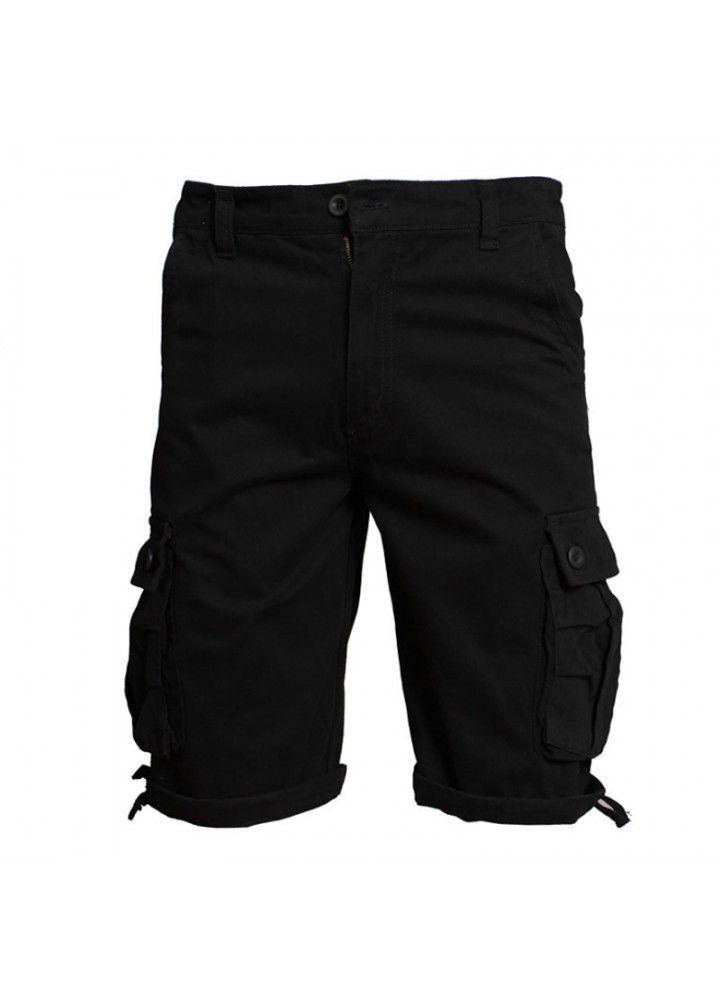 Factory direct sales Multi Pocket wash overalls oversized pants outdoor Capris men's casual pants