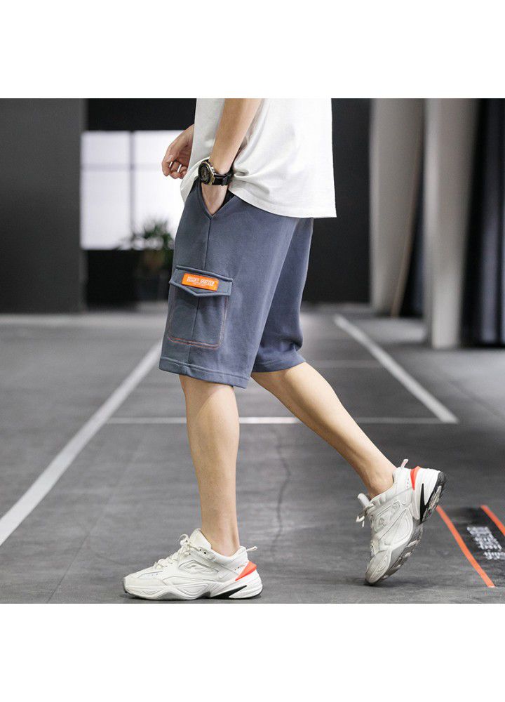 Men's shorts and Capris summer new Japanese street youth casual men's loose plaid pants trend