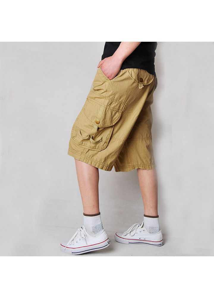 Warehouse Clearance Multi Pocket loose tooling pants European size 5-inch Pants Large Size Chinese pants military pants