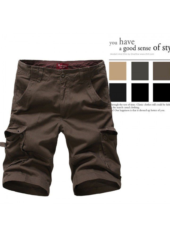 EBay Europe and the United States hot super large fashion multi bag overalls Capris outdoor pants European men's pants