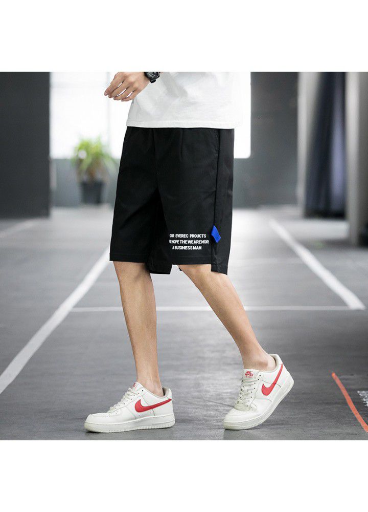 Men's shorts and Capris summer new Japanese street youth casual men's loose plaid pants trend