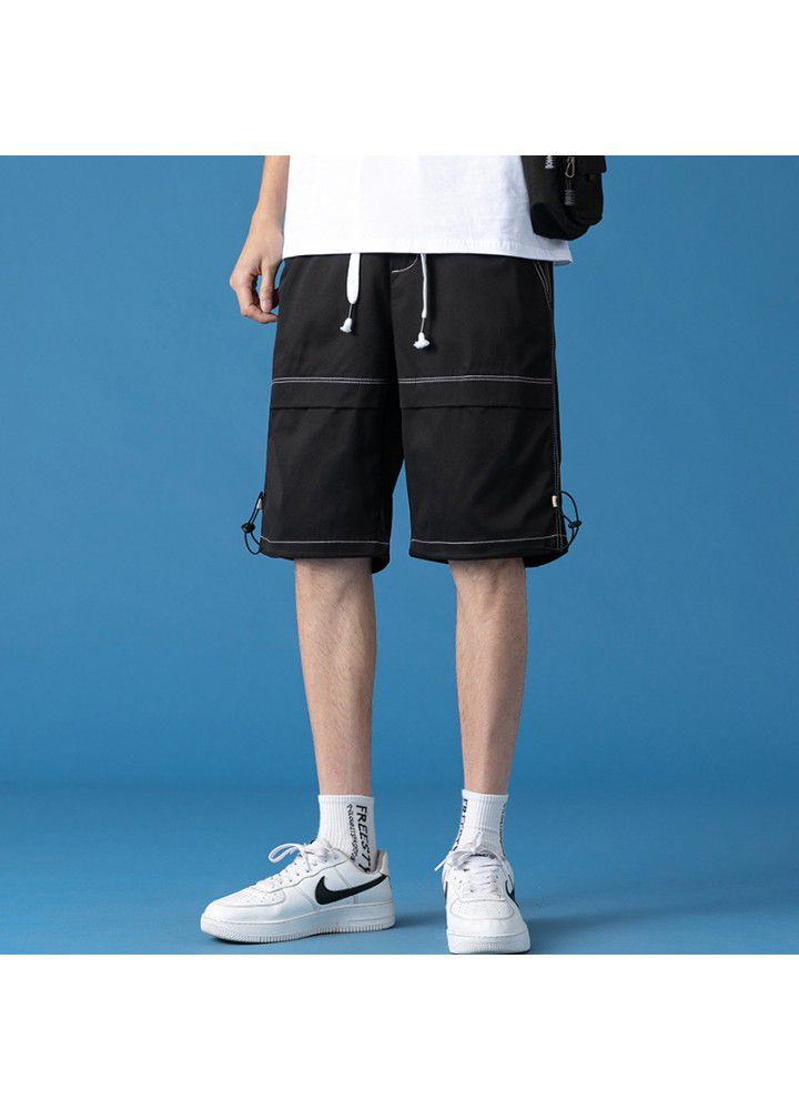 Summer 2021 new 5-point casual pants men's fashion brand Street loose straight camouflage pants sportswear fashion