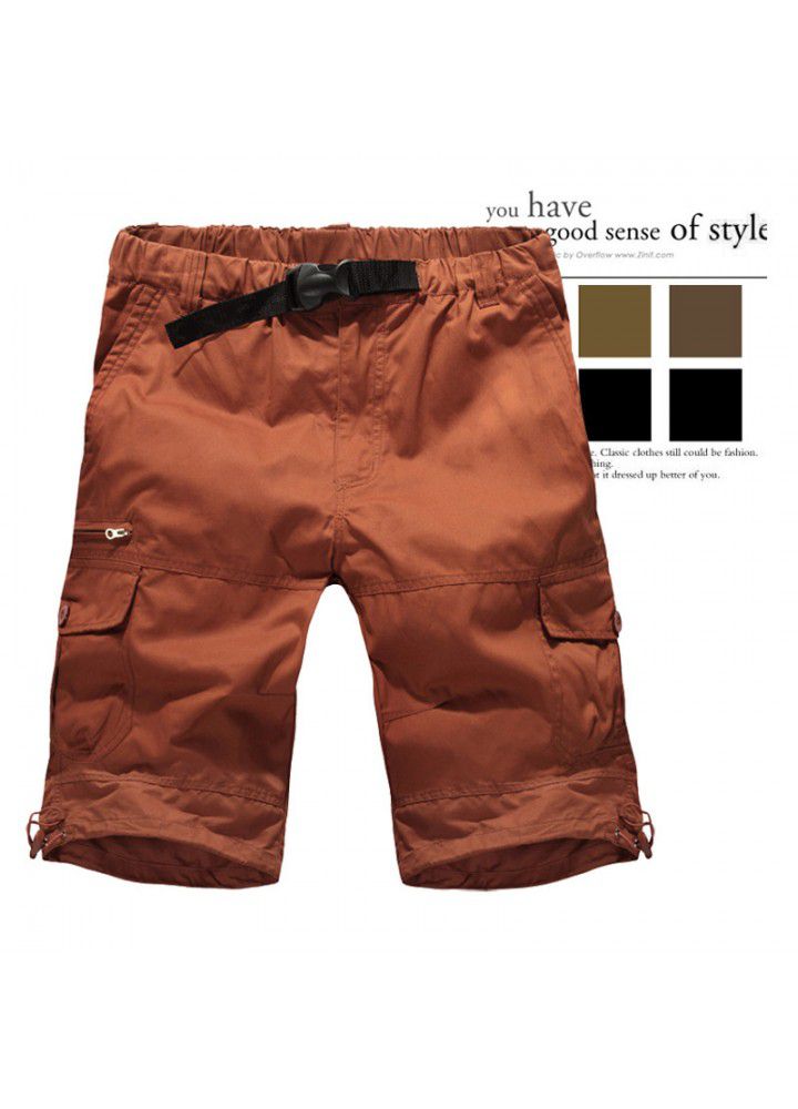 Fast selling eBay sells pure cotton washed Multi Pocket large men's pants, work clothes, medium pants and European pants