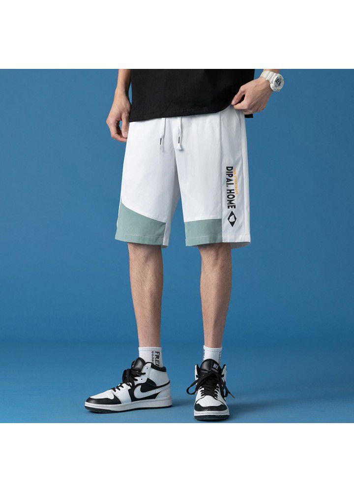 2021 tooling shorts men's sports pants Korean street summer casual pants loose straight pants trend