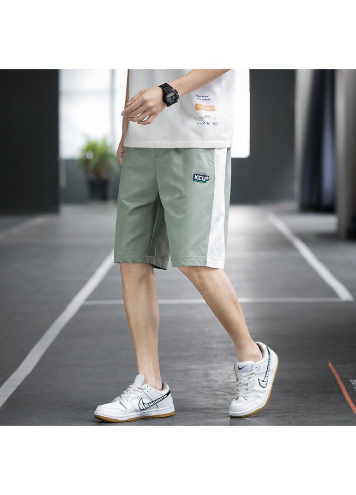 Men's shorts and Capris summer new Japanese street youth casual men's loose plaid pants trend