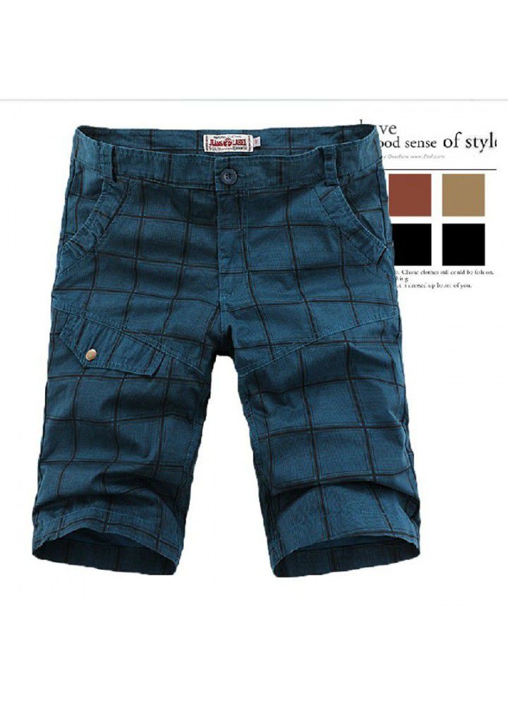 Broken size processing multi bag overalls men's casual pants