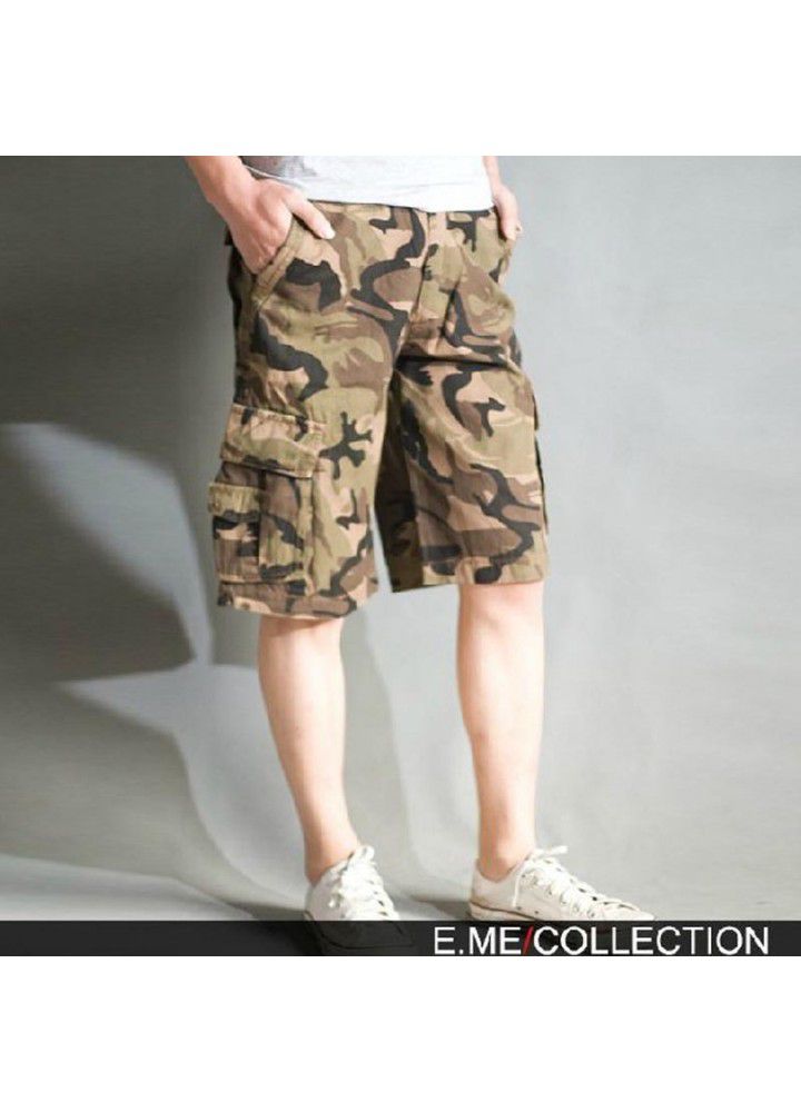 Manufacturers directly for Europe and the United States hot selling cotton washed Multi Pocket camouflage pants, overalls, pants, men's pants