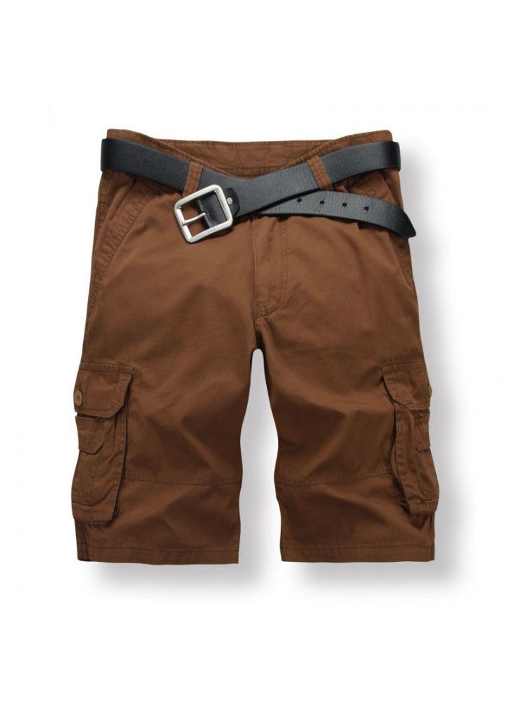 Amazon Europe and America sell pure cotton washing Multi Pocket tooling pants men's pants outdoor pants