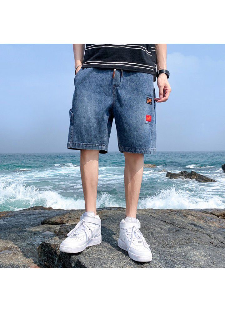 Men's Denim Shorts Korean leisure youth fashion sports denim pants men's summer new fashion