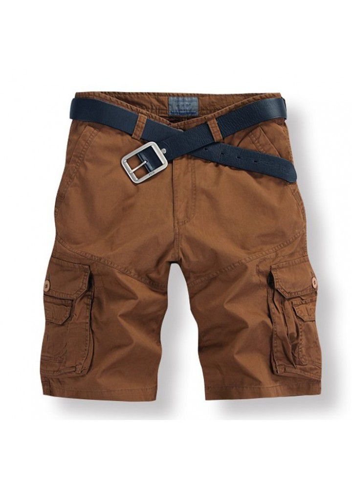 Amazon Europe and America sell pure cotton washing Multi Pocket tooling pants men's pants outdoor pants