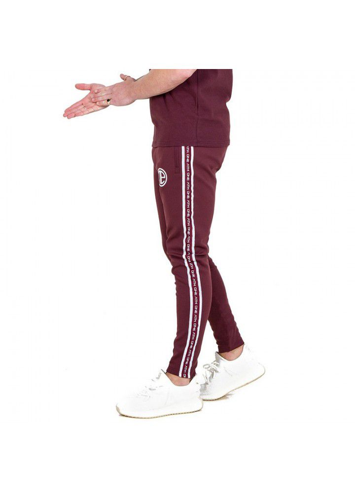 Manufacturers direct cross border sports fitness pants men's fitness muscle brother training pants spring and autumn fitness suit
