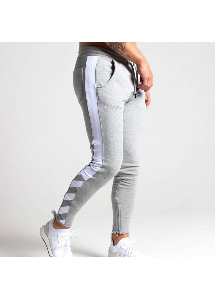 Amazon muscle fitness brothers men's pants autumn and winter new leisure sports running training Leggings