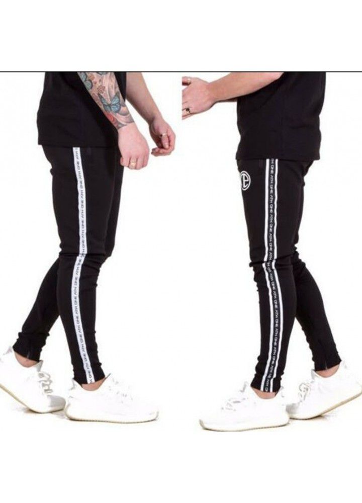 Manufacturers direct cross border sports fitness pants men's fitness muscle brother training pants spring and autumn fitness suit