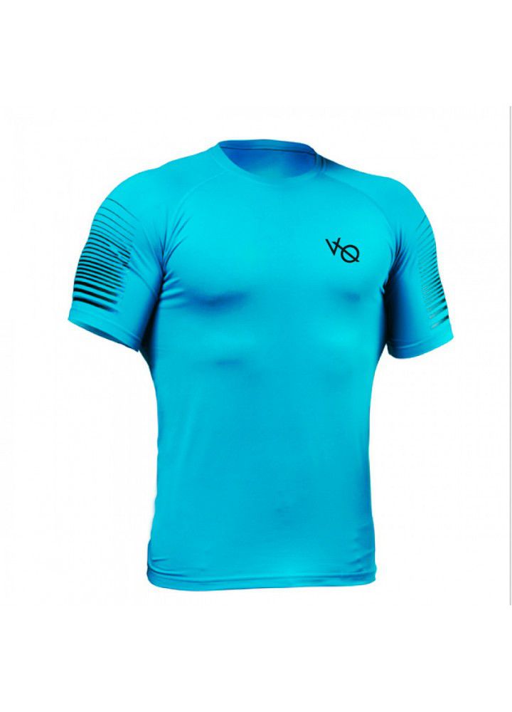Muscle fitness brothers summer new men's T-shirt tight sweat fast dry sports running round neck short sleeve men's T-shirt