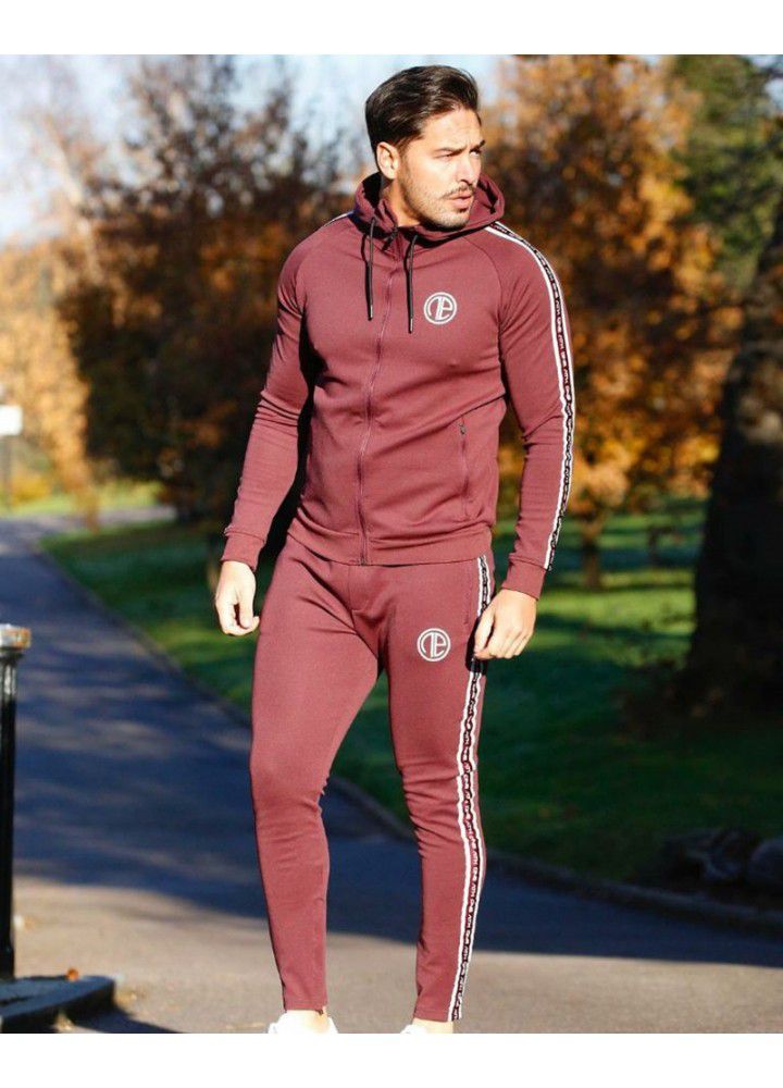 Muscle brothers sports suit fitness suit men's long sleeve night running suit training suit tights