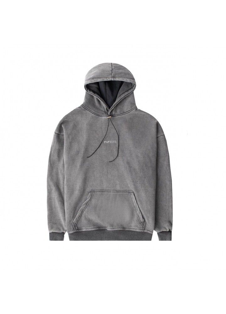 Muscle brothers sportswear men's autumn new fitness hooded Pullover loose training clothing manufacturer direct sales