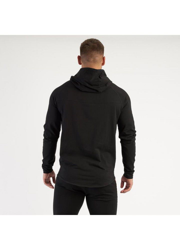 Muscle fitness new men's sports Hooded Sweater outdoor sports basketball casual top
