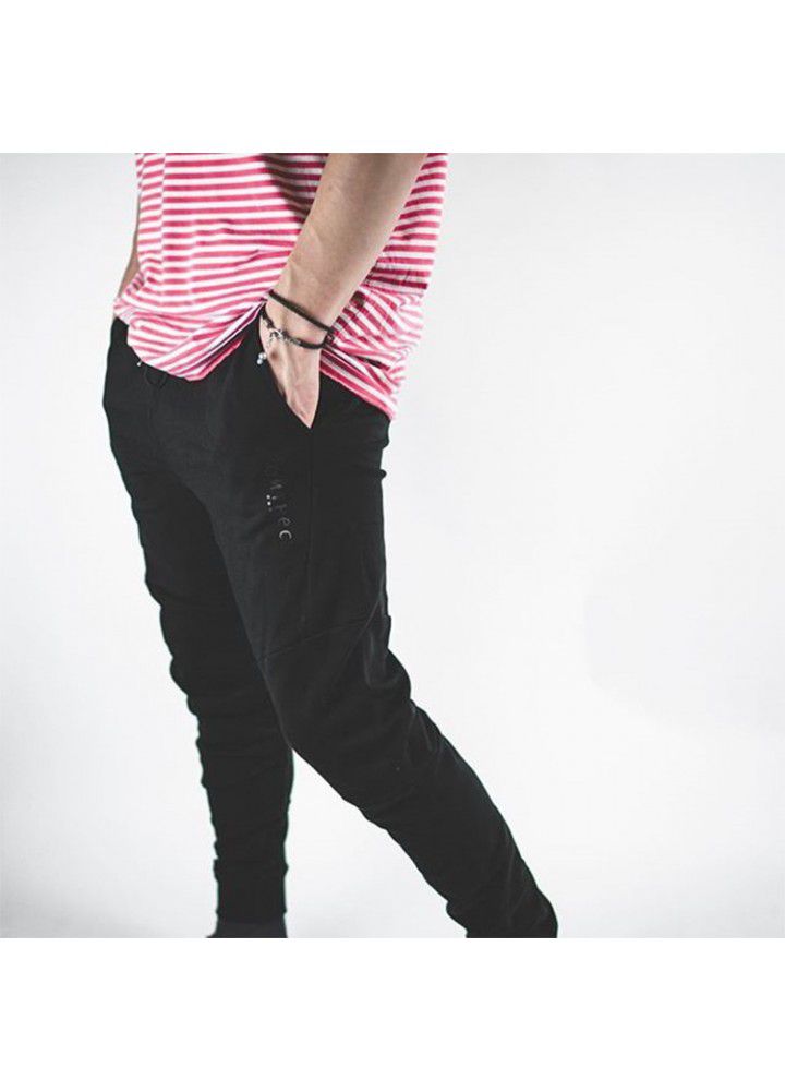 Muscle brothers slim fitness pants men's slim sports pants breathable running leg pants wholesale JB