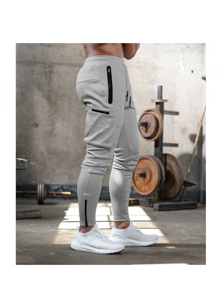 Spring and autumn light board Multi Pocket sports overalls men's camouflage fitness pants men's fitness pants Harem Pants