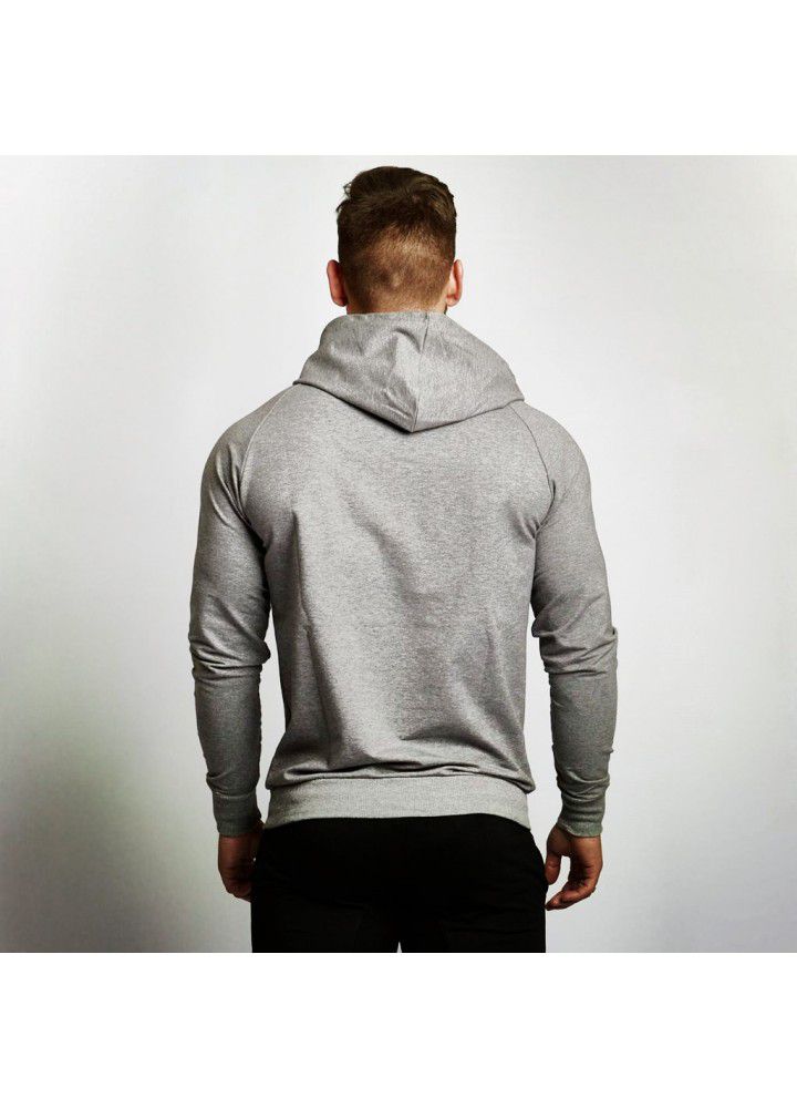 New muscle fitness brother men's Pullover sports sweater outdoor running fitness coat