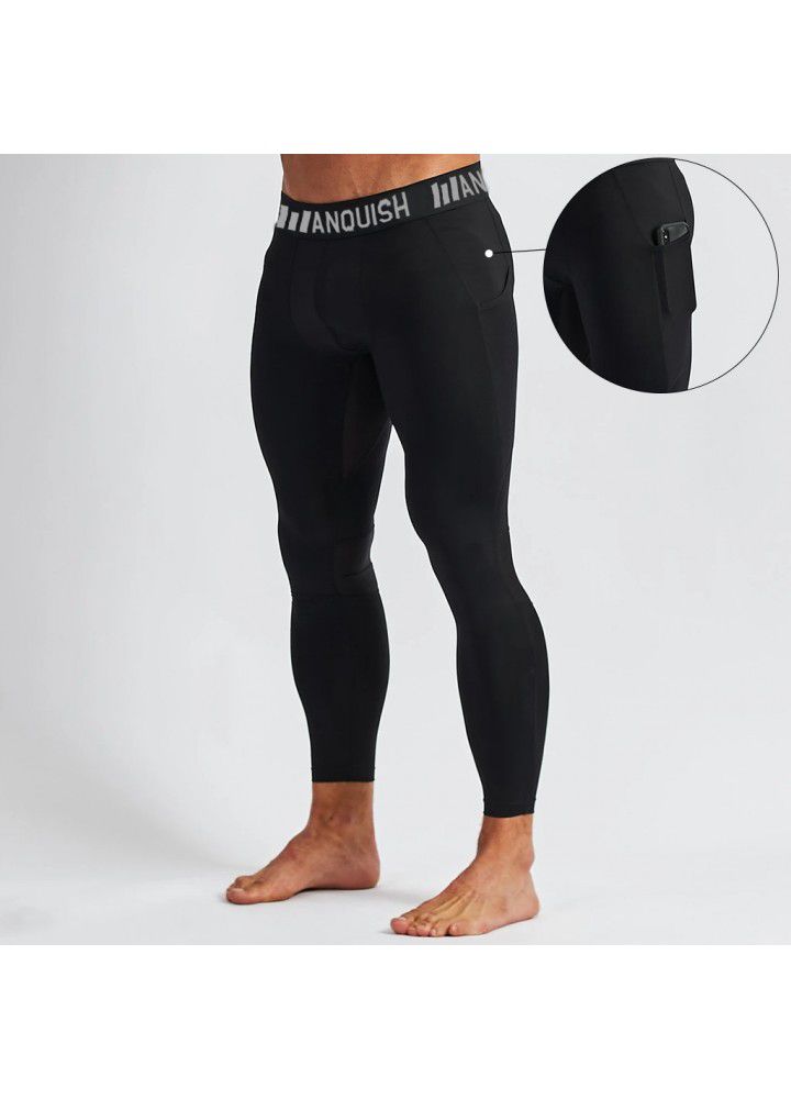 2020 muscle fitness brothers spring new sports pants men's stretch slim running outdoor casual pants